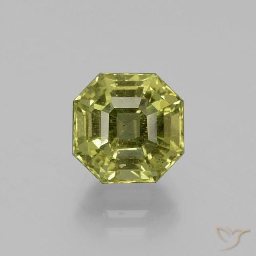 4.01 ct Green Apatite, 8.9 x 8.8 mm Asscher Cut From Madagascar, Photo A