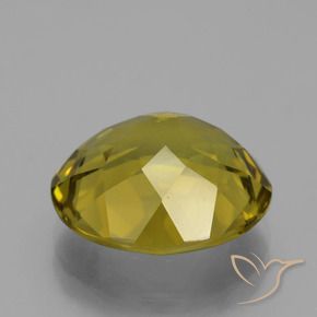 Apatite Gemstone in 14.6 x 13.2 mm Size for Sale, Apatite Stone in Deep Yellow Color
