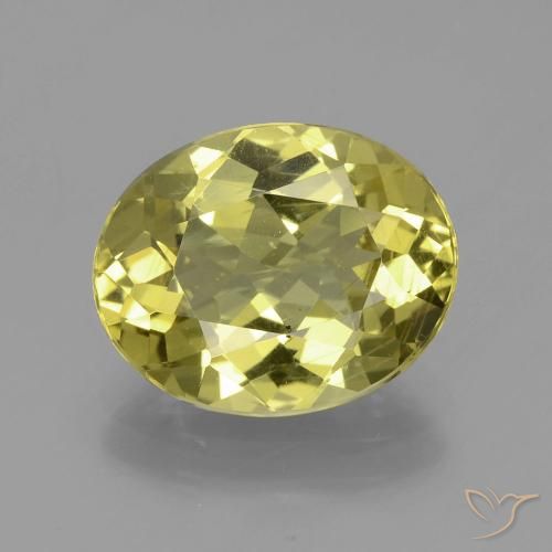 4.67ct Natural Pineapple Yellow Apatite, Oval, VS