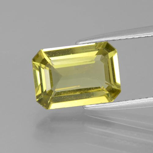 Apatite giallo taglio ottagonale da 2,95 ct dal Madagascar, dimensione 11 x 7,8mm, pietra preziosa naturale non trattati , purezza VS, Apatite Sfaccettatura ottagonale da 1 pz, durezza Mohs di 5 - 5, Photo A