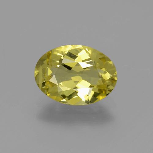 Medium Yellow Apatite Gem - 1.8ct Oval Facet (ID: 398284)