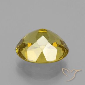 Apatite Gemstone in 11.4 x 9.6 mm Size for Sale, Apatite Stone in Medium Yellow Color
