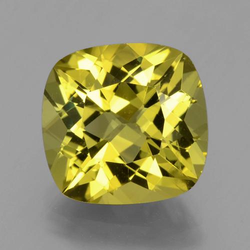 7.83 ct Yellow Apatite Gemstone, Apatite Gem in Cushion-Cut Shape for Sale.