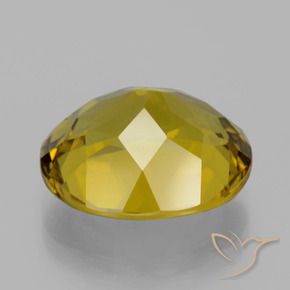 Apatite Gemstone in 16.3 x 14.3 mm Size for Sale, Apatite Stone in Brownish Yellow Color