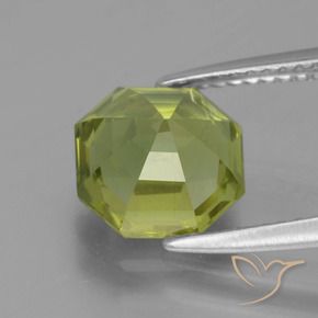 Apatite Gemstone in 8.7 x 8.5 mm Size for Sale, Apatite Stone in Light Earthy Green Color