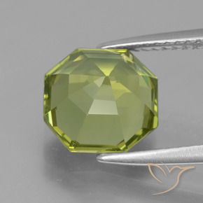 Apatite Gemstone in 9 x 9 mm (calibrated) Size for Sale, Apatite Stone in Yellowish Green Color