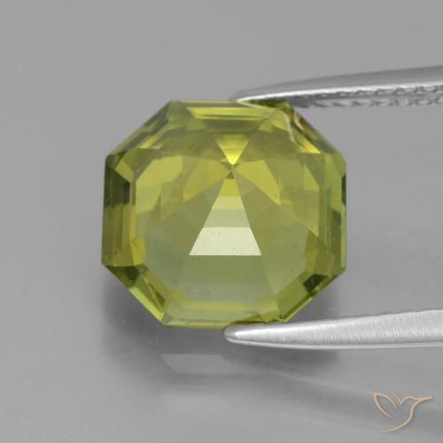 Apatite Gemstone in 10 x 10 mm (calibrated) Size for Sale, Apatite Stone in Medium Light Green Color