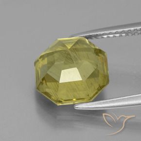 Apatite Gemstone in 10 x 10 mm (calibrated) Size for Sale, Apatite Stone in Medium Yellow Color