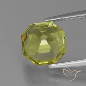 Apatite Gemstone in 9 x 9 mm (calibrated) Size for Sale, Apatite Stone in Greenish Yellow Color
