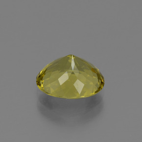Apatite Gemstone in 9.3 x 7.9 mm Size for Sale, Apatite Stone in Medium-Light Yellow Color