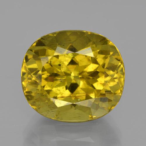 Gelblich Gold Apatit Edelstein - 11.7ct Oval facettiert (ID: 400908)