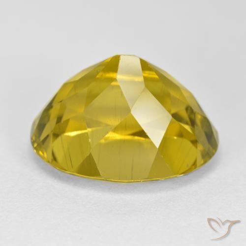 Apatite Gemstone in 16.5 x 13.5 mm Size for Sale, Apatite Stone in Dijon Yellow Color