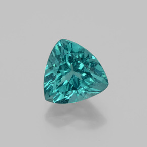 1.81 ct Green Apatite Gemstone, Apatite Gem in Trillion Facet Shape for Sale.