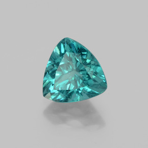 1.81 ct Green Apatite Stone, Natural Apatite in Trillion Facet Shape for Sale