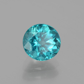 1.14 ct Green Apatite Stone, Natural Apatite in Round Facet Shape for Sale