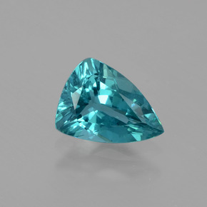 0.95 ct Green Apatite Gemstone, Apatite Gem in Trillion Facet Shape for Sale.