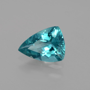 0.95 ct Green Apatite Stone, Natural Apatite in Trillion Facet Shape for Sale