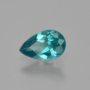 1.26 ct Green Apatite Stone, Natural Apatite in Pear Facet Shape for Sale