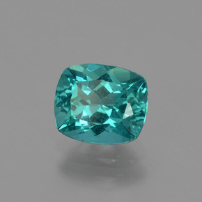 1.31 ct Green Apatite Stone, Natural Apatite in Cushion-Cut Shape for Sale