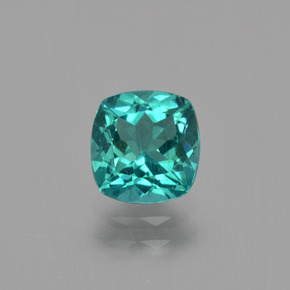 1.28 ct Green Apatite Gemstone, Apatite Gem in Cushion-Cut Shape for Sale.