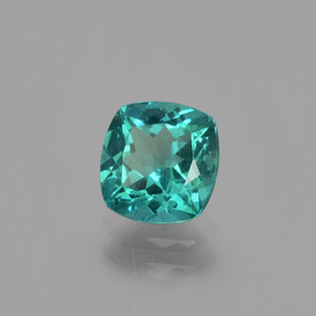 1.28 ct Green Apatite Stone, Natural Apatite in Cushion-Cut Shape for Sale