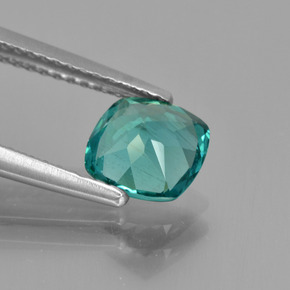 Apatite Gemstone in 6.8 x 6.5 mm Size for Sale, Apatite Stone in Blue Green Color