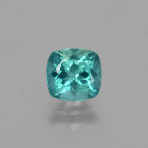 1.23 ct Green Apatite Gemstone, Apatite Gem in Cushion-Cut Shape for Sale.