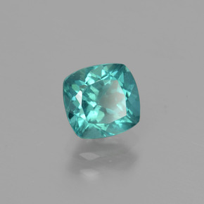 1.23 ct Green Apatite Stone, Natural Apatite in Cushion-Cut Shape for Sale