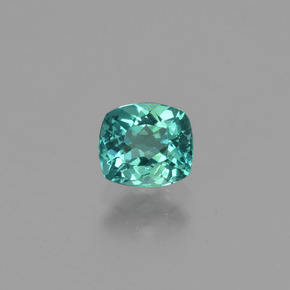 0.71 ct Green Apatite Gemstone, Apatite Gem in Cushion-Cut Shape for Sale.