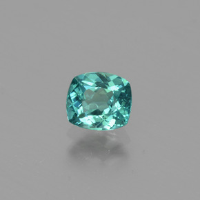 0.71 ct Green Apatite Stone, Natural Apatite in Cushion-Cut Shape for Sale