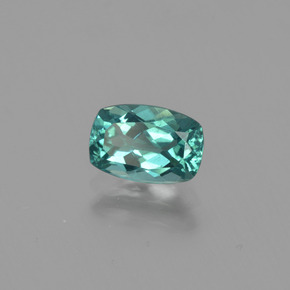 1.06 ct Green Apatite Stone, Natural Apatite in Cushion-Cut Shape for Sale