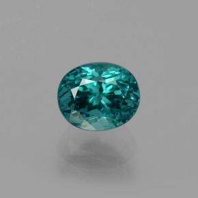 1.36 ct Green Apatite Gemstone, Apatite Gem in Oval Facet Shape for Sale.