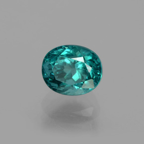1.36 ct Green Apatite Stone, Natural Apatite in Oval Facet Shape for Sale