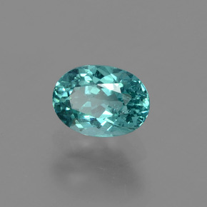 1.35 ct Green Apatite Stone, Natural Apatite in Oval Facet Shape for Sale