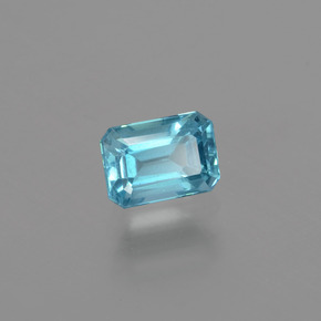 1.10 ct Blue Apatite Stone, Natural Apatite in Octagon Facet Shape for Sale