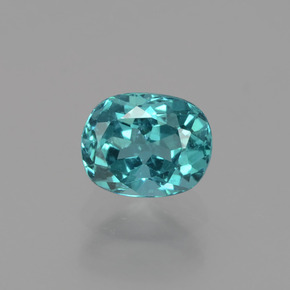 1.27 ct Blue Apatite Gemstone, Apatite Gem in Cushion-Cut Shape for Sale.