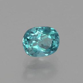 1.27 ct Blue Apatite Stone, Natural Apatite in Cushion-Cut Shape for Sale