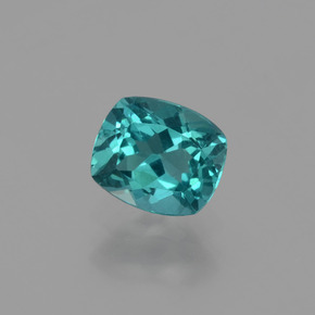 1.25 ct Blue Apatite Gemstone, Apatite Gem in Cushion-Cut Shape for Sale.