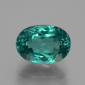 6.56 ct Green Apatite Gemstone, Apatite Gem in Oval Facet Shape for Sale.