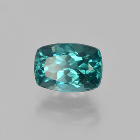 1.57 ct Blue Apatite Stone, Natural Apatite in Cushion-Cut Shape for Sale