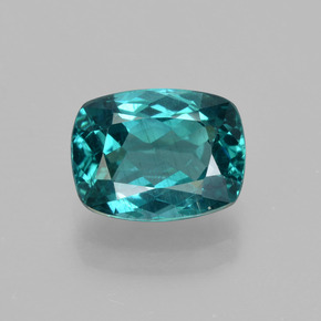 1.92 ct Blue Apatite Gemstone, Apatite Gem in Cushion-Cut Shape for Sale.