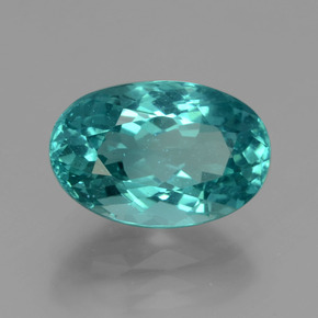 4.28 ct Blue Apatite Stone, Natural Apatite in Oval Facet Shape for Sale