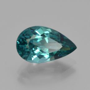 3.17 ct Green Apatite Stone, Natural Apatite in Pear Facet Shape for Sale