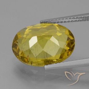 Apatite Gemstone in 14.9 x 11.3 mm Size for Sale, Apatite Stone in Autumn Yellow Color