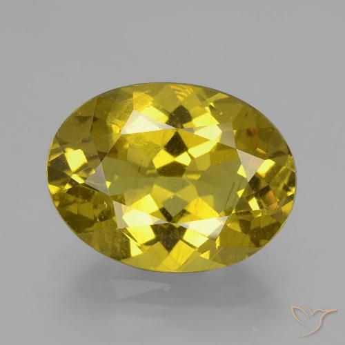 8.20ct Natural Autumn Yellow Apatite, Oval, VS-SI