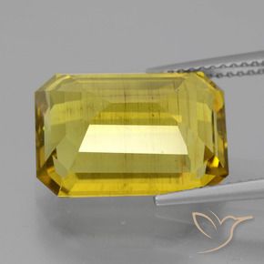 Apatite Gemstone in 15.1 x 10.9 mm Size for Sale, Apatite Stone in Deep Yellow Color