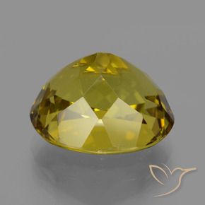 Apatite Gemstone in 16.2 x 13.4 mm Size for Sale, Apatite Stone in Dijon Yellow Color