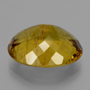 Apatite Gemstone in 20.5 x 16.6 mm Size for Sale, Apatite Stone in Medium Yellow Color