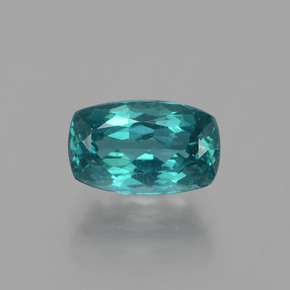 3.08 ct Blue Apatite Gemstone, Apatite Gem in Cushion-Cut Shape for Sale.