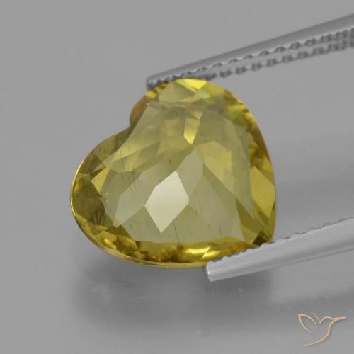 Best Yellow Apatite for a Heart Pendant